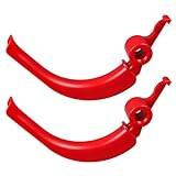 2pcs Lawnmower Handle Lever, F016L66238 Red Positioning Lever Replacement for Bosch Rotak 320 340 32 34 36 37 Lawnmower