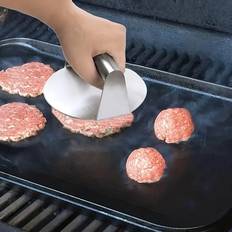 1pc Creative Stainless Steel Square Hamburger Press, Meat Presser Press Meatloaf Steak Meat Press, Cooking Tools