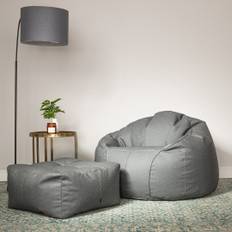 Digiacomo Bean Bag Chair & Lounger - gray (71.0 H x 97.0 W x 98.0 D cm)