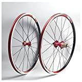 ABOVEHILL 20 Inch Bike Wheels 406/451 BMX Foldable Bicycle Wheelset V Brake Rim Quick Release Hub 100/130mm 20/24H For 7 8 9 10 11 Speed Cassette 1230g (Color : Red, Size : 406) (Red 451)