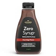 Protein Works - Zero Syrups 425ml | Choc Fudge |Guilt Free Dessert Topping Sauce | Fat Free & Sugar Free | Vegan & Keto Friendly