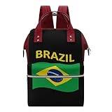 Flag of Brazil Large Capacity Bag Laptop Backpack Travel Back Pack Business Daypack Computer Bags