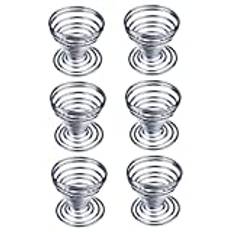 Metal Wire Egg Tray Egg Holder Egg Cups Holder Stand For Home Kitchen To Boiled Eggs Breakfast 6 Pcs Boiled Eggs Holder Egg Cup Egg Metal Wire Tray Egg Metal Wire Holder Egg Metal Cup