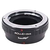 Haoge Manual Lens Mount Adapter for Rollei 35 SL35 QBM Quick Bayonet Mount Lens to Olympus and Panasonic Micro Four Thirds MFT M4/3 M43 Mount Camera