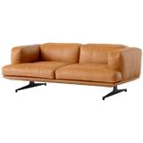 Inland AV22 2-seater Sofa, Leather Noble Cognac / Warm Black