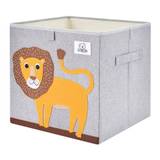 Clcrobd Foldable Animal Cube Storage Bins Fabric Toy Box/Chest/Organizer For Toddler/Kids Nursery, Playroom, 13 Inch (Lion)