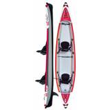 KXone Zebec 410 Slider Duo Inflatable Kayak Set - Grey/Red - One Size