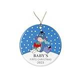 Baby's First Christmas 2023 Ornament - Ee-Yore Donkey Baby Ornaments - Christmas Tree Ornament - New Baby 1St Winnieornament Bear Style 14 Printed on Both Sides