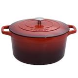 Red Cast Iron Casserole Dish 7.3L - Cookware by ProCook
