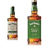 Jack Daniel's Tennessee Rye Whiskey, 70cl & ’s Tennessee Apple Whiskey Liqueur, 1L