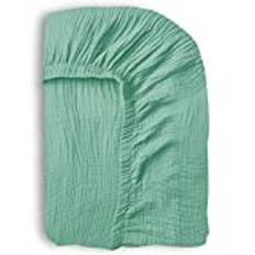 Dormlony Ultra Soft Muslin Nursing Pillow Cover,Organic Cotton Nursing Cover for Breastfeeding, Fits Original Nursing Supports,Turquoise
