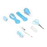 Homeriy Baby Healthcare and Grooming Kit Newborn Baby Care Accessories 8PCs Baby Health Care Set Nursing Baby Heath and Grooming for Kids Toddlers Baby Boys Girls Newborn (Blue)