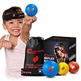 Champs MMA Boxing Reflex Ball - Boxing Equipment Fight Speed, Boxing Gear Punching Ball Great for Reaction Speed and Hand Eye Coordination Training Reflex Bag (Kids set)