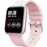Bluetooth Smart Touchscreen Smart Watch Bluetooth 1.3 HD Screen Smart Watch with Daily Activity Tracker, Heart Rate Sensor, Sleep Monitor for All Boys & Girls - Pink