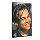 Leonardo DiCaprio Star Actor 16 Canvas Poster Bedroom Decor Sports Landscape Office Room Decor Gift Frame-style 12x18inch(30x45cm)