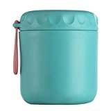 Food Thermos Insulated Lunch Container Leakproof Food Flask For Hot Food Soup With Spoon For Kid Adult Office Outdoor Picnic Travel (Green,One size)