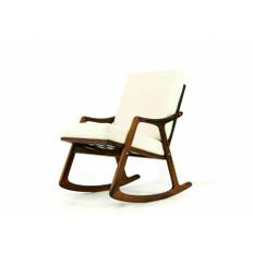 Retro Vintage Danish Design Teak Rocking Chair Lounge Armchair Mid Century 1960s
