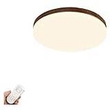 Chandelier Round Light Luxury Ceiling Light LED Three-Tone Light Dimming Chandelier Romantic Semi Flush Mount Ceiling Lamps for Living Room Bedroom Kitche-Warm Light 26x6cm ( Color : No Aurora Distrau