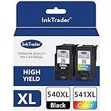 Ink Trader PG 540 XL & CL 541 XL Ink Cartridges For Canon 540 & 541 For Use In Canon PIXMA TS5150 TS5151, MG3550 MG3650 MG3650s MG3200 MG3600 MG4250 MX475 & Freepost Recycling Pack
