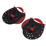 Swimming Hand Paddles Hand Paddle with Perforated Holes 1 Pair Silicone Polypropylene for Training (Generic872dg9oite-12)