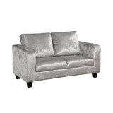 Lanfranco Silver Crushed Velvet Sofa In A Box