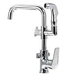 Bathroom Sink Faucet Chrome Kitchen Faucet Dual Sprayer Swivel Spout Spring Pull Out Spray Mixer Tap Kitchen Tap Warm Life