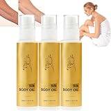 Silk Essence Body Oil for Women - 100ml Anti-Wrinkle Liquid Blend | Water-Based Hydration, Non-Greasy Formula for Dry Skin (3pcs)