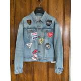 Ss21 Celine The Dancing Kid Studded Patch Denim Jacket Star in Blue (Size Small)