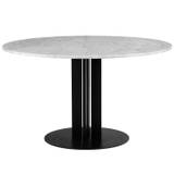Scala Dining Table Ø110 cm, White Marble