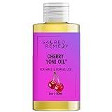 Cherry Yoni Oil Potent, Hydrating, Moisturising Lotion Oil. 100% Natural & Vegan. Reduces Friction, Chaffing & Dryness. Balances PH Level & Fresh Scent with Vitamin E (30ml)