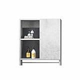 Suuim Bathroom Medicine Cabinet, Wall Bathroom Cabinet, Bathroom Cabinet Wall Mounted, with Shelves and Towels Bar (Grey 2) (Grey 1)