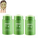 Green Tea Mask Stick, Green Tea Deep Cleanse Mask For Face, Poreless Deep Cleanse Mask Stick Blackhead Remover, Green Tea Cleansing Mask Stick for Face Moisturizing, Green Mask Stick (3PCS)