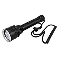 GKPLY Scuba Diving Torch, 2000 Lumens 5 Led IPX8 Waterproof Super Bright Diving Flashlight with Battery Charger for Swimming, Fishing, Hiking（white Light）