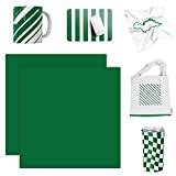 WOWOCUT Infusible Transfer Ink Sheets, Green Solid Color Heat Transfer Infusible Paper 2 Packs Bundle, 12"X12" Sublimation Sheet for Cricut Machine DIY T-Shirt, for Mugs, Canvas, Tote