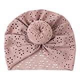 xzhan Infant Wrap Knot | Lovely Newborn Turban with Hollow-carved Design - Infant Head Wraps Summer Accessories for Newborn Infant Toddlers Baby Girls Boys Kids