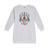 Kenzo Kids Embroidered cotton jersey sweatshirt dress