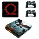 God of War PS4 Slim Skin Sticker For Sony PlayStation 4 Console and Controllers