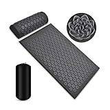 Wellness Therapy Acupressure Mat Set Multifunctional Massage Mat Set Acupressure Mat And Pillow Set Carrybag Spiky Massage Ball Acupuncture Massage Set For Muscle Relaxation & Tension At Home