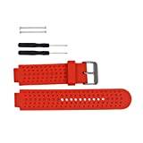 Huabao Watch Strap Compatible with Garmin Approach S20 S5 S6,Adjustable Silicone Sports Strap Replacement Band for Garmin Approach S20 S5 S6 Smart Watch (Red)