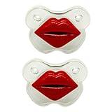 Abaodam 2pcs Newborn Soother Holiday Festival Pacifier Mam Bottles Pacifier Toy Party Pacifiers Pacifier Teething Pacifiers Mam Soothers Kiss Lip Pacifier Appease Accessories