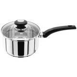 Judge Essentials Stainless Steel 18Cm Saucepan With Glass Lid, 1.8L