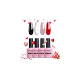 AIMEILI Gel Nail Polish Set Soak Off UV LED Gel Polish Black White Nude Red Multicolour/Mix Colour/Combo Colour Of 4pcs X 10ml - Gift Kit 19
