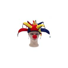 Clown Costume Hat With Nose Multi-color Halloween Costume Party Props Funny Clown Hat Clown Nose Festival Party Adults Kids Clown Accessories