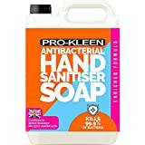Pro-Kleen Anti Bactierial Hand Sanitiser Soap 5 litres - Alcohol Free Kills 99.9% Bacteria, British Standard EN 1276