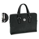 Women's Silver Howard Bison Leather Briefcase