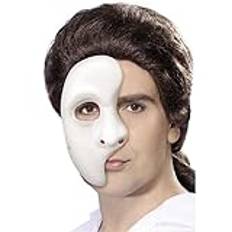 Uwant Fashion Phantom Opera Mask Adults Theatre Fancy Dress Face Mask White Half Masks