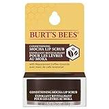 Burt's Bees Conditioning Mocha Lip Scrub and Exfoliator, With coffee grounds & Beeswax, to Exfoliate and Nourish Lips, 7g