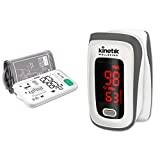 Kinetik Wellbeing Smart Blood Pressure Monitor - Used by The NHS – BIHS & ESH Validated & Finger Pulse Oximeter – in Association with St John Ambulance