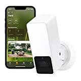 Eve Outdoor Cam (White Edition) – secure floodlight camera, security & privacy (HomeKit Secure Video), 1080p, night vision, Wi-Fi (2.4 GHz), motion sensor, two-way communication, flexible installation