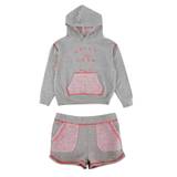 Bonpoint Grey Cotton Tracksuit With Tweed Details Size 8 Years